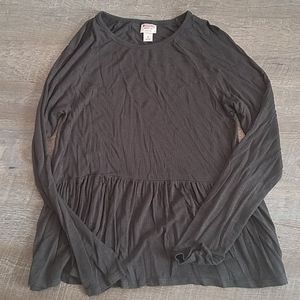Size small long sleeve peplum shirt